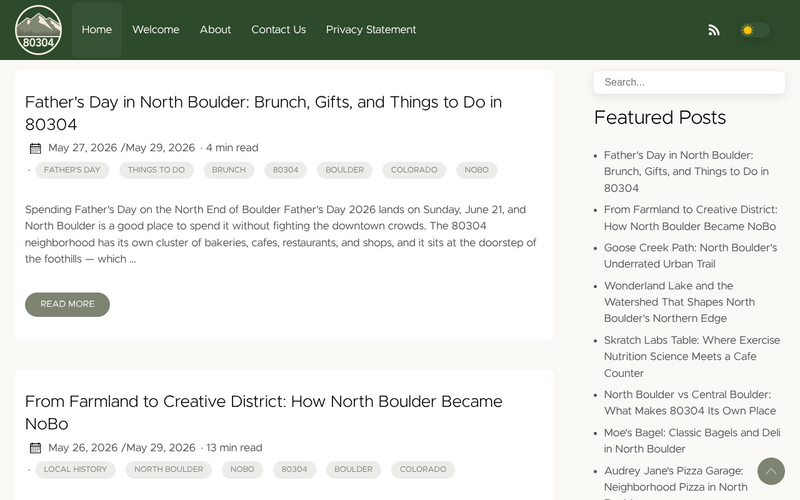 80304.com homepage